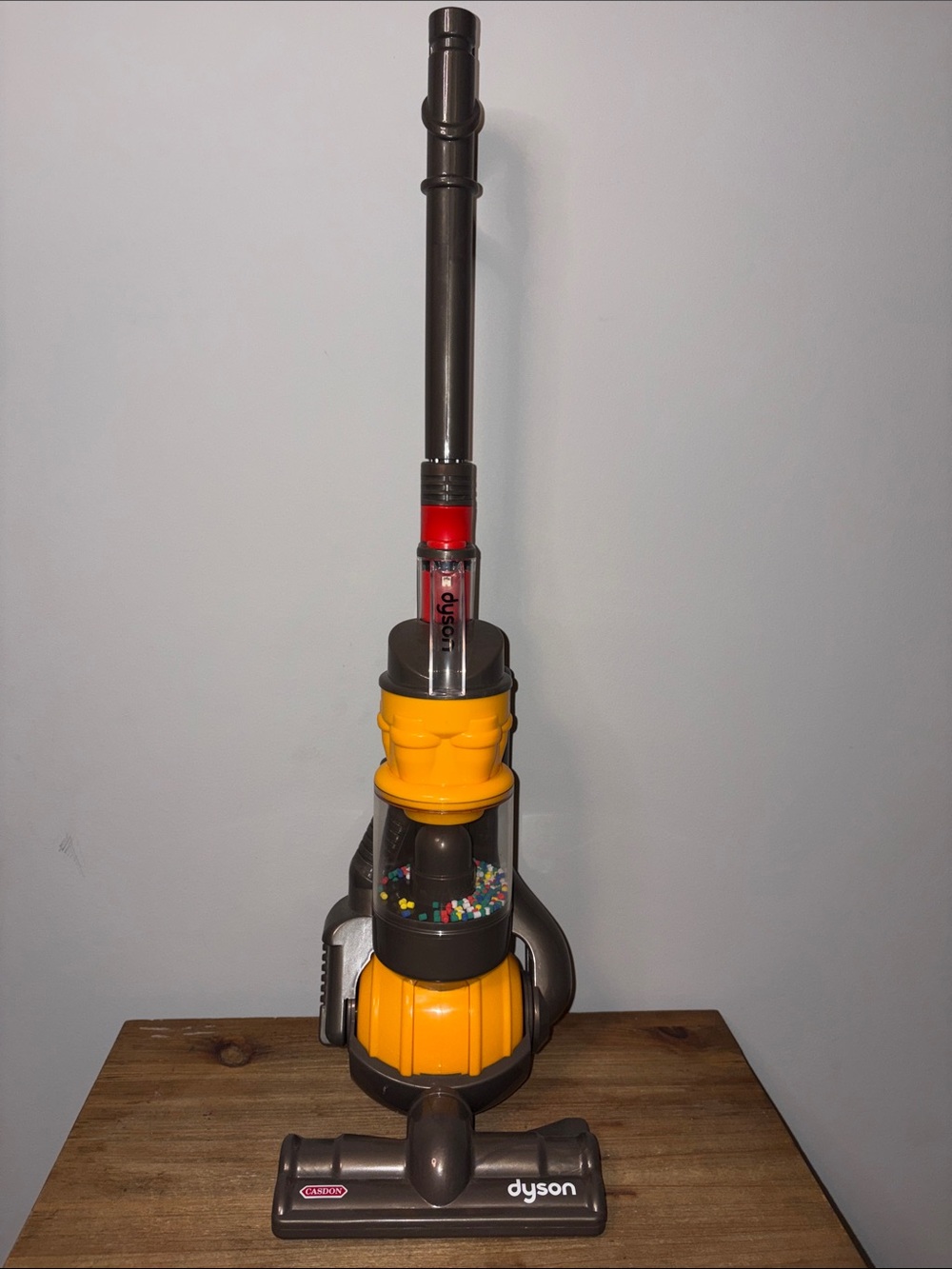 Dyson Kids Toy Vacuum in Yellow, Gray and Red